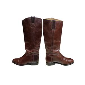 Cole Haan Country Brown Leather Tall Pull On Boots 6 1/2 B